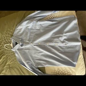 Blue button down shirt